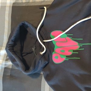 Plam Angel hoodie black and pink